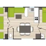 مكان تخييم Mobil-home Familial Avec Terrasse A - Api-1-52-362 فيندايز - مونتاليفت